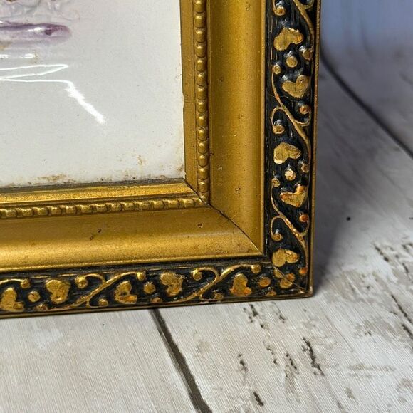 Architectural Plaque Lenwile Ardalt Artware Japan Porcelain Majolica Hand Painte - Picture 5 of 7